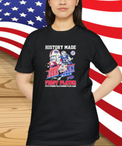 Josh Allen History Made With 3 Passing Tds And 3 Rushing Tds In A Game Buffalo Bills Shirt