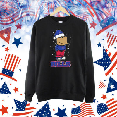 Just A Chill Guy Chill With Buffalo Bills Christmas Shirt
