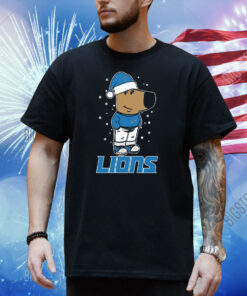 Just A Chill Guy Chill With Detroit Lions Christmas Shirt