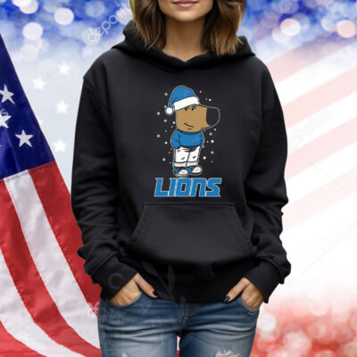 Just A Chill Guy Chill With Detroit Lions Christmas Shirt