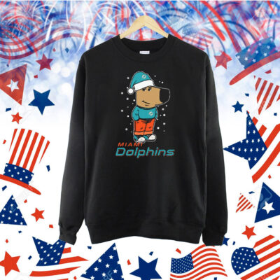 Just A Chill Guy Chill With Miami Dolphins Christmas Shirt