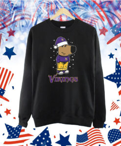Just A Chill Guy Chill With Minnesota Vikings Christmas Shirt