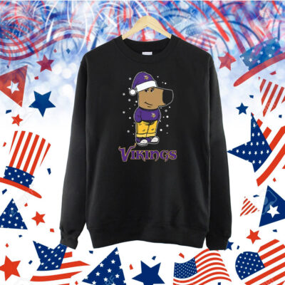 Just A Chill Guy Chill With Minnesota Vikings Christmas Shirt