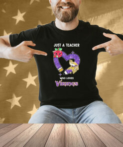 Just A Teacher Who Loves Minnesota Vikings Shirt