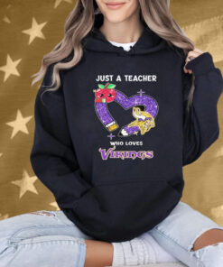 Just A Teacher Who Loves Minnesota Vikings Shirt