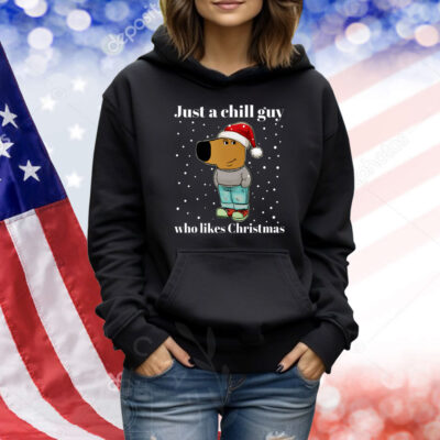 Just a chill guy who likes Christmas Chill guy meme Baseball Shirt