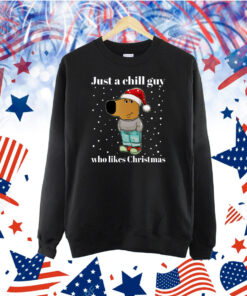 Just a chill guy who likes Christmas Chill guy meme Baseball Shirt