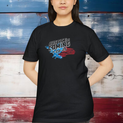 Justice Is Coming 1 20 2025 American Flag Eagle Shirt