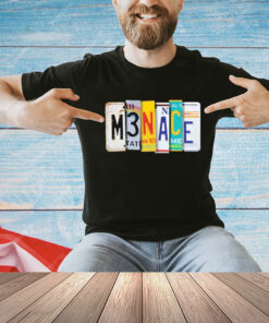 Kanel Joseph Menace License Plate Shirt