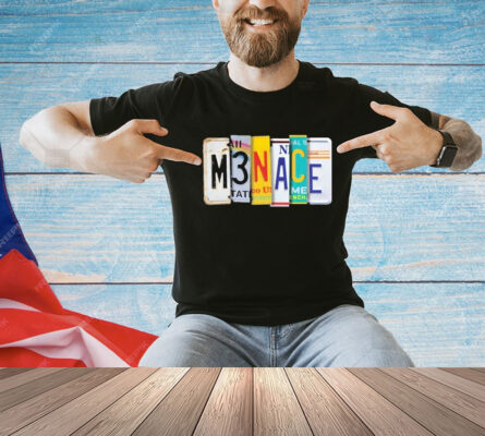 Kanel Joseph Menace License Plate Shirt