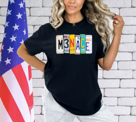 Kanel Joseph Menace License Plate Shirt