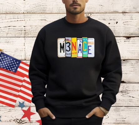 Kanel Joseph Menace License Plate Shirt
