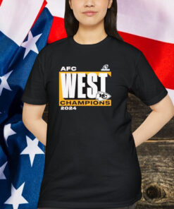 Kansas City Chiefs 2024 AFC West Division Champions Conquer Shirt