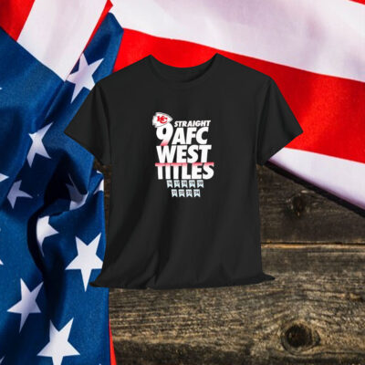 Kansas City Chiefs 9 Straight AFC West Division Champions Our Time Is Now 2024 Shirt