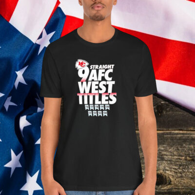 Kansas City Chiefs 9 Straight AFC West Division Champions Our Time Is Now 2024 Shirt