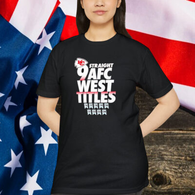 Kansas City Chiefs 9 Straight AFC West Division Champions Our Time Is Now 2024 Shirt