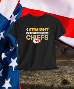 Kansas City Chiefs 9 Straight AFC West Division Champions Shirt