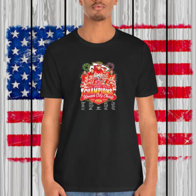 Kansas City Chiefs 9 Years In A Row AFC West 2024 Champions Signatures Shirt