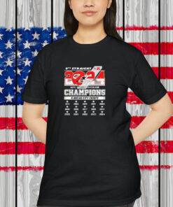 Kansas City Chiefs 9TH Straight 2024 AFC West Division Champions Shirt