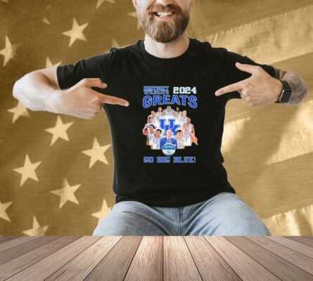 Kentucky Wildcats 2024 Greats Go Big Blue Signatures Shirt