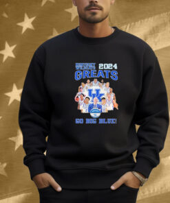 Kentucky Wildcats 2024 Greats Go Big Blue Signatures Shirt