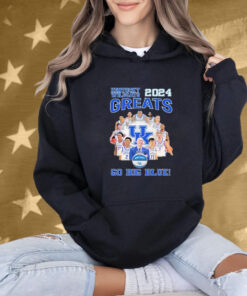 Kentucky Wildcats 2024 Greats Go Big Blue Signatures Shirt