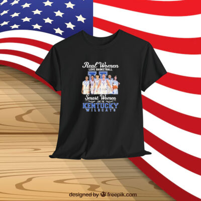Kentucky Wildcats Real Women Love Basketball Smart Women Love The Kentucky Wildcats Shirt