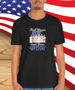 Kentucky Wildcats Real Women Love Basketball Smart Women Love The Kentucky Wildcats Shirt