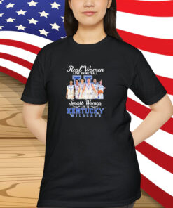 Kentucky Wildcats Real Women Love Basketball Smart Women Love The Kentucky Wildcats Shirt