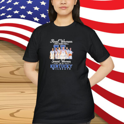 Kentucky Wildcats Real Women Love Basketball Smart Women Love The Kentucky Wildcats Shirt