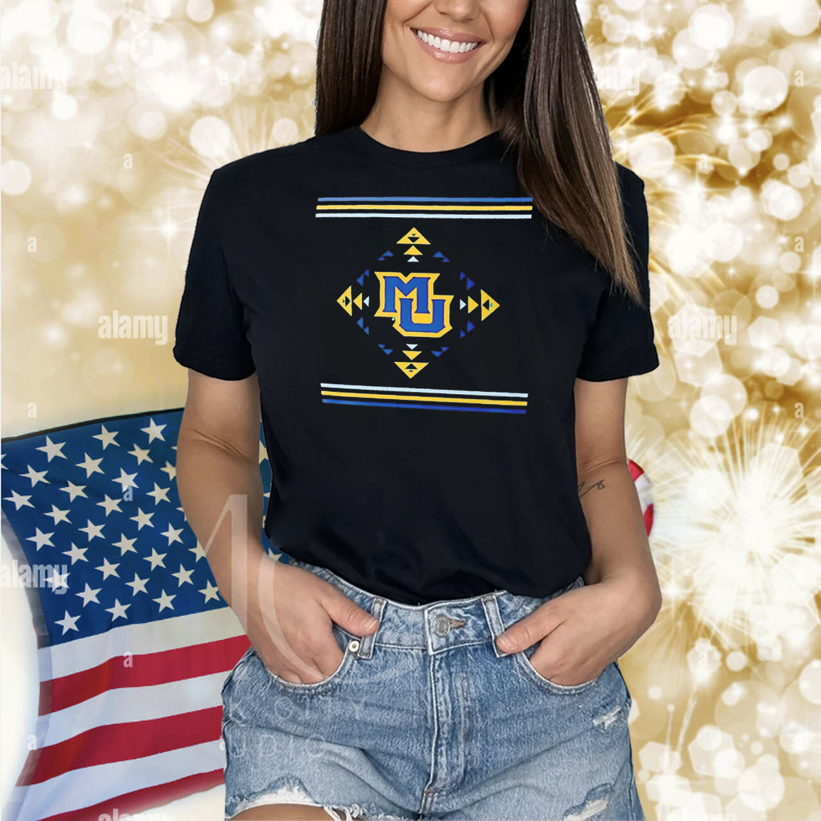 Marquette Golden Eagles Native American Shirt Marquette Golden Eagles Native American Shirt