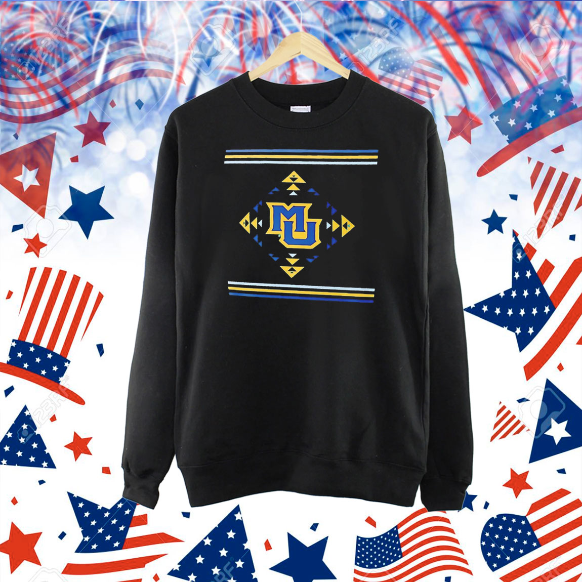 Marquette Golden Eagles Native American Shirt Marquette Golden Eagles Native American Shirt