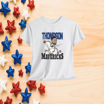 Mavericks Klay Thompson Caricature Signature Shirt