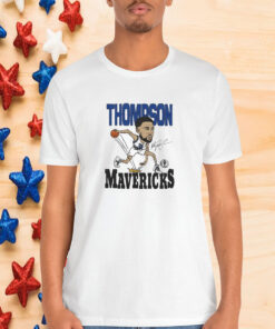 Mavericks Klay Thompson Caricature Signature Shirt