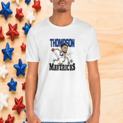 Mavericks Klay Thompson Caricature Signature Shirt