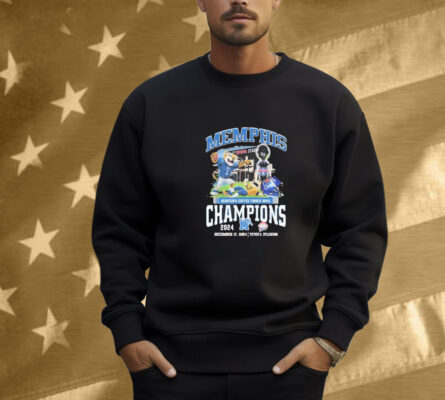Memphis Tigers Scooter Coffee Frisco Bowl Champions 2024 Shirt