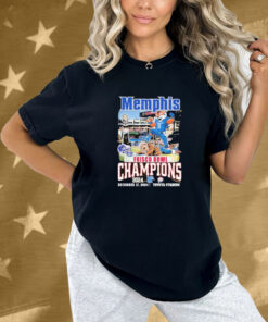 Memphis Tigers West Virginia Frisco Bowl Champions 2024 Toyota Stadium Mascot Shirt