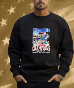 Memphis Tigers West Virginia Frisco Bowl Champions 2024 Toyota Stadium Mascot Shirt