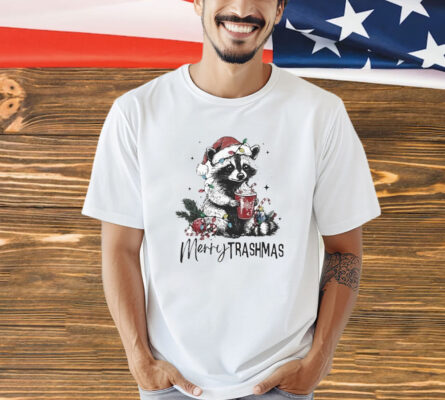 Merry Trashmas Raccoon Light Christmas Shirt