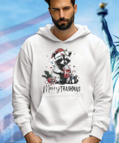 Merry Trashmas Raccoon Light Christmas Shirt