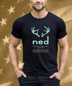 Ned Bayou Neuro Expansion Device Antlers Deer Tee Shirt