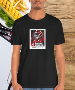 Official Alabama Crimson Tide Jalen Milroe 2024 SEC William V Campbell Trophy Award Winner Poster Shirt