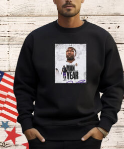 Official Baltimore Ravens Roquan Smith 2024 Walter Payton NFL Man of the Year Nominee Poster Shirt