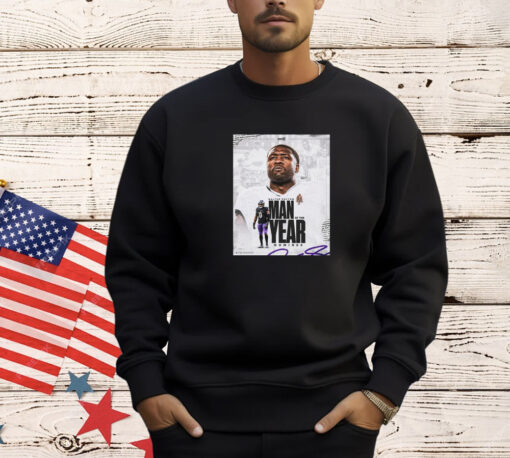 Official Baltimore Ravens Roquan Smith 2024 Walter Payton NFL Man of the Year Nominee Poster Shirt