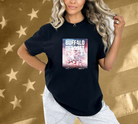 Official Buffalo Bills vs. Detroit Lions December 15 2024 The Motor City Showdown Poster Shirt