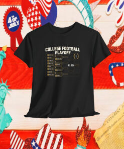 Official Chasing The Championship College Football Playoff Bracket 2024-2025 National Championship Shirt