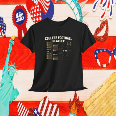 Official Chasing The Championship College Football Playoff Bracket 2024-2025 National Championship Shirt