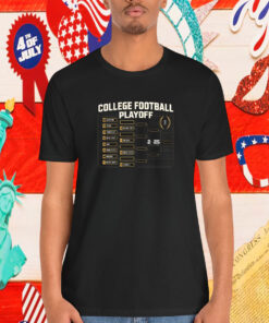 Official Chasing The Championship College Football Playoff Bracket 2024-2025 National Championship Shirt