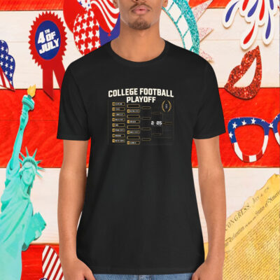 Official Chasing The Championship College Football Playoff Bracket 2024-2025 National Championship Shirt