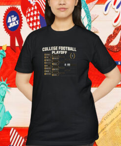 Official Chasing The Championship College Football Playoff Bracket 2024-2025 National Championship Shirt